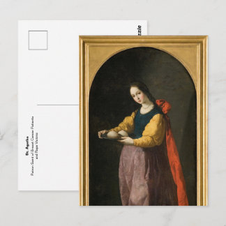 H. Agatha rooms-katholieke patrones Briefkaart