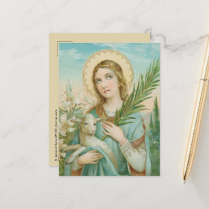 H. Agnes van Rome (MH 01) ansichtkaart Briefkaart
