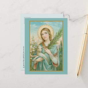 H. Agnes van Rome (MH 01) ansichtkaart Briefkaart