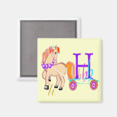 H - Alfabet Magnet Magneet (Voorkant / Achterkant)