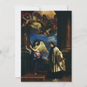H. Aloysius Gonzaga Patroon van de Studenten Kunst Feestdagenkaart