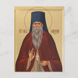 H. Ambrosius van Optina Orthodoxe Christelijke ico Briefkaart