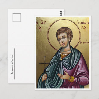 H. Apostolos de Nieuwe Martelaar Orthodoxe Icoon Briefkaart