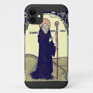 H. Benedictus van Nursia Patroon van Europa Kathol iPhone 11 Hoesje