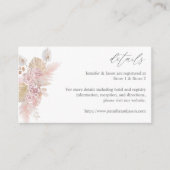 H Boho rose Floral SM Carte de boîtier 2 (Devant)