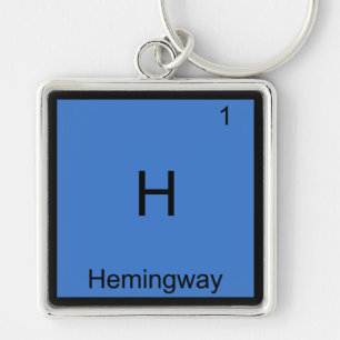 H - Breedwegscheikundige scheikundige T-shirt Sleutelhanger