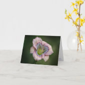 H. Carte de note merveilleuse de bleus (Fleur jaune)