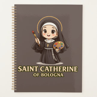 H. Catharina van Bologna Vintage Katholieke Kunst Planner