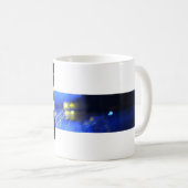 H Cool de la typographie Monogramme Grunge Mug (Devant droit)