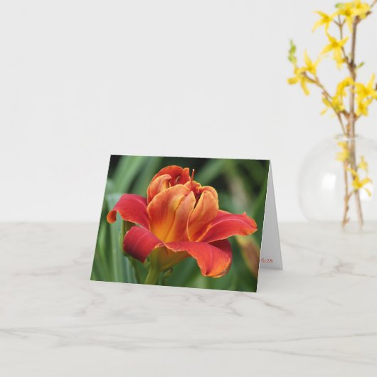 H. Couches de carte de note d'amour (Fleur jaune)