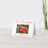 H. Couches de carte de note d'amour (Dos)