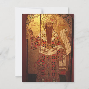 H. Cyril van Alexandrië door Emmanuel Tzanes Briefkaart