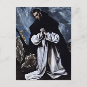 H. Dominicus Biddend door El Greco Ansichtkaart Briefkaart