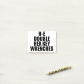 H-E Double Hex Key Wrences hel Post-it® Notes (Op bureau)