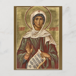 H. Emilia Orthodoxe Christelijke Icoon Briefkaart