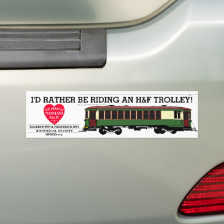 H&F Trolley H&FRHS-bumpersticker Bumpersticker