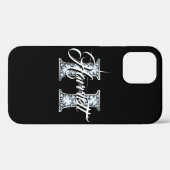 H Faux Diamond Bling Monogram Case-Mate iPhone Case (Achterkant (horizontaal))