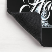 H Faux Diamond Monogram Muismat (Hoek)