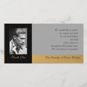 H Fotosympathie Hartelijk dank voor gouden pijplei Bedankkaart