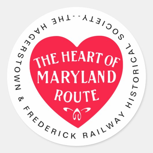 H&FRHS Hart van Maryland Logo sticker (Voorkant)