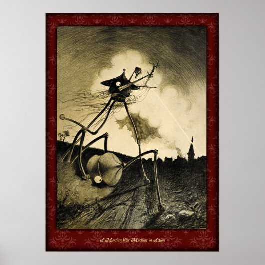 H G Wells War of the Worlds Poster 7 (Devant)