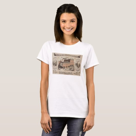 H.& H. Reiners Distillery Building in Brooklyn, NY T-shirt (Voorkant volledig)