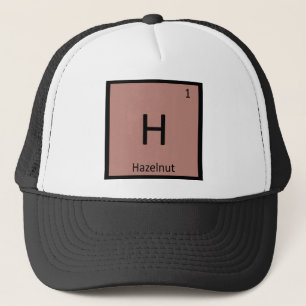 H - Hazelnoot Chemie Periodiek Systeem Symbool Trucker Pet