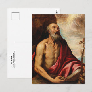 H. Hiëronymus Rooms-katholieke Patroonheilige van Briefkaart
