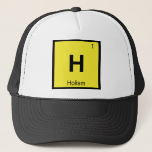 H - Holisme Scheikunde Periodiek Systeem Symbool Trucker Pet