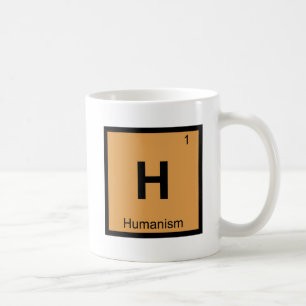 H - Humanisme Scheikunde Periodiek Systeem Symbool Koffiemok