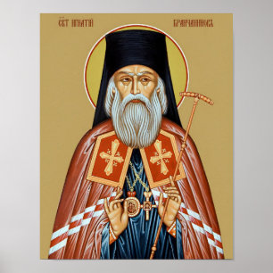H. Ignatius Brianchaninov Orthodoxe Icoonprent Poster