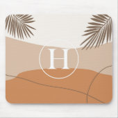 H - Initiaal Monogram Letter H Abstract ontwerp Muismat (Voorkant)