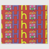 H is bestemd voor huispakpapier cadeaupapier (Vlak)