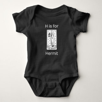 H is for Hermit Tarot Card Romper