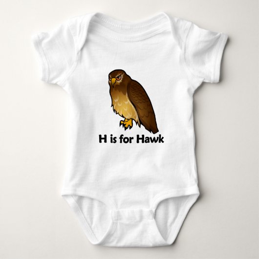 H is voor Hawk Romper (Voorkant)