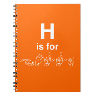 H is voor HOLLA-laptop van DEAFinelySLANG Notitieboek