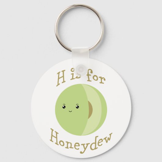 H is voor Honeydew Sleutelhanger (Voorkant)