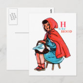 'H' is voor Hood Briefkaart (Voorkant / Achterkant)
