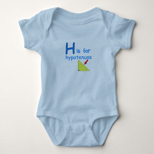 H is voor Hypotenuse Romper (Voorkant)