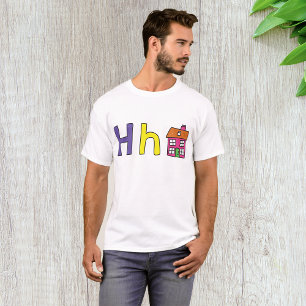 H is voor Mannen T-shirt voor huis