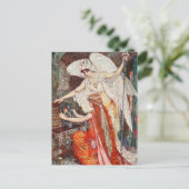 H J Ford illustratie De blauwe papegaai Briefkaart (Staand voorkant)