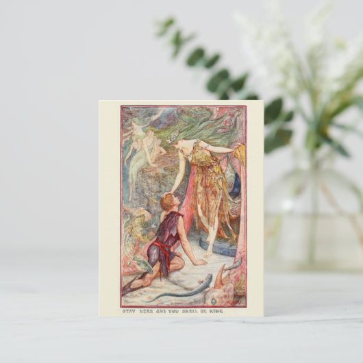 H J Ford Illustration Mermaid Kingdom Briefkaart (Staand voorkant)