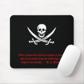 H. L. Mencken Pirate Mousepad Muismat (Met muis)