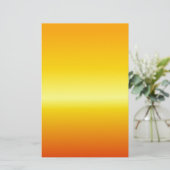 H Lineaire gradiënt - Oranje, Geel, Rood Briefpapier (Staand voorkant)