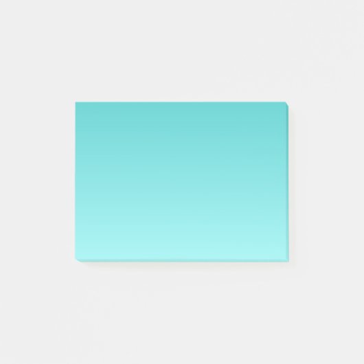 H Lineaire gradiënt - Turquoise naar lichte cyaan Post-it® Notes (Voorkant)