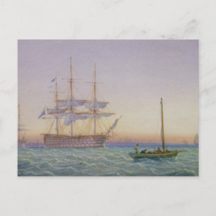 H.M. Frigates in Anchor Briefkaart