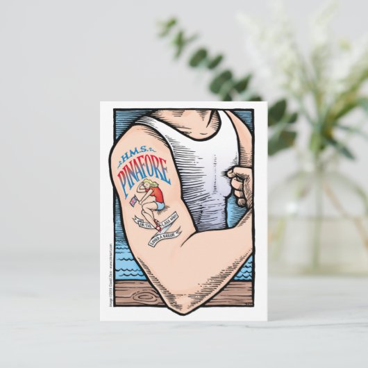 H.M.S. Pinafore briefkaart (Staand voorkant)