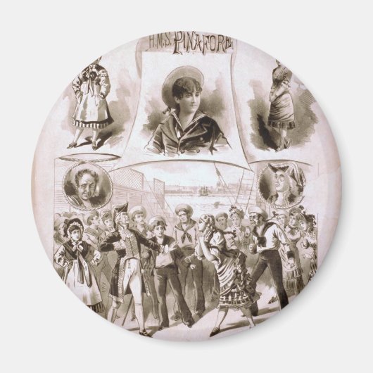 H.M.S. Pinafore theater Magneet (Voorkant)