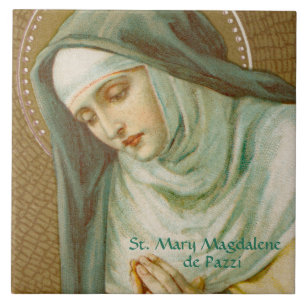 H. Maria Magdalena de Pazzi (JM 45) Tegeltje