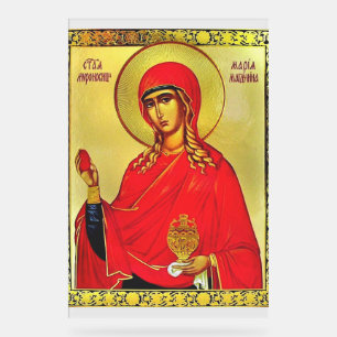 H. Maria Magdalena orthodoxe icoon Acryl Bord